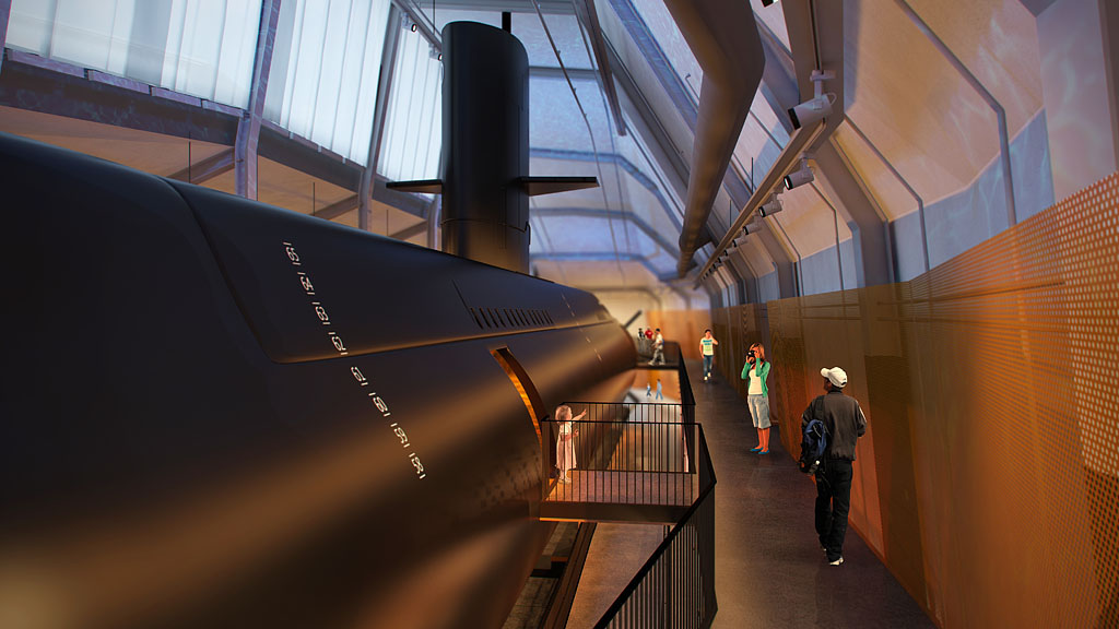 Pressvisning: Så blir HMS Neptun museiubåt