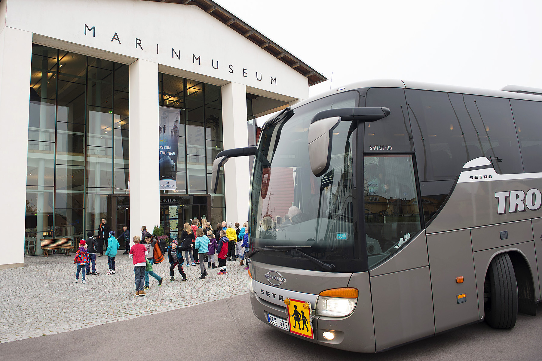 ​Marinmuseum erbjuder gratis skolbussar